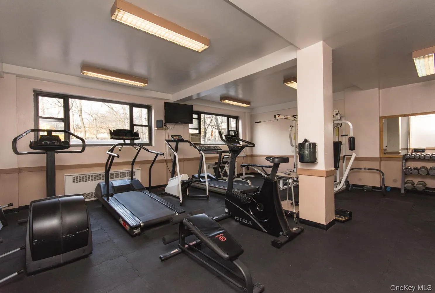 Exercise room featuring radiator Exercise room featuring radiator