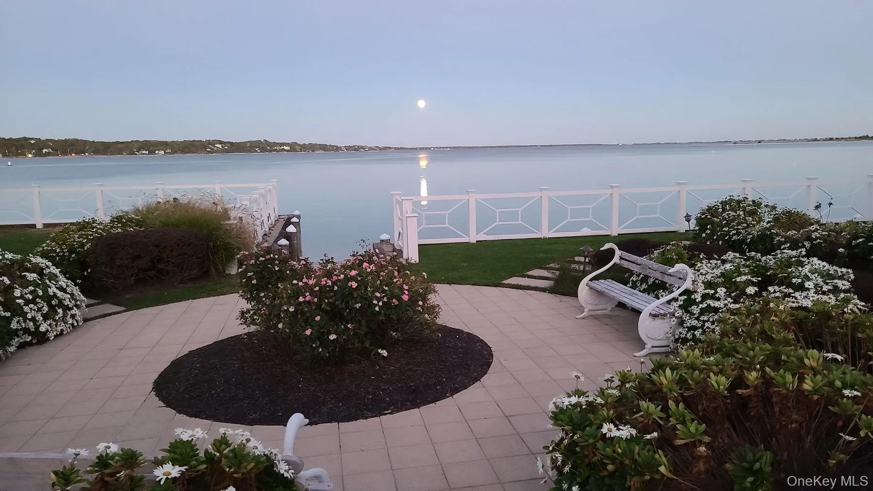 View of patio / terrace with a water view View of patio / terrace with a water view