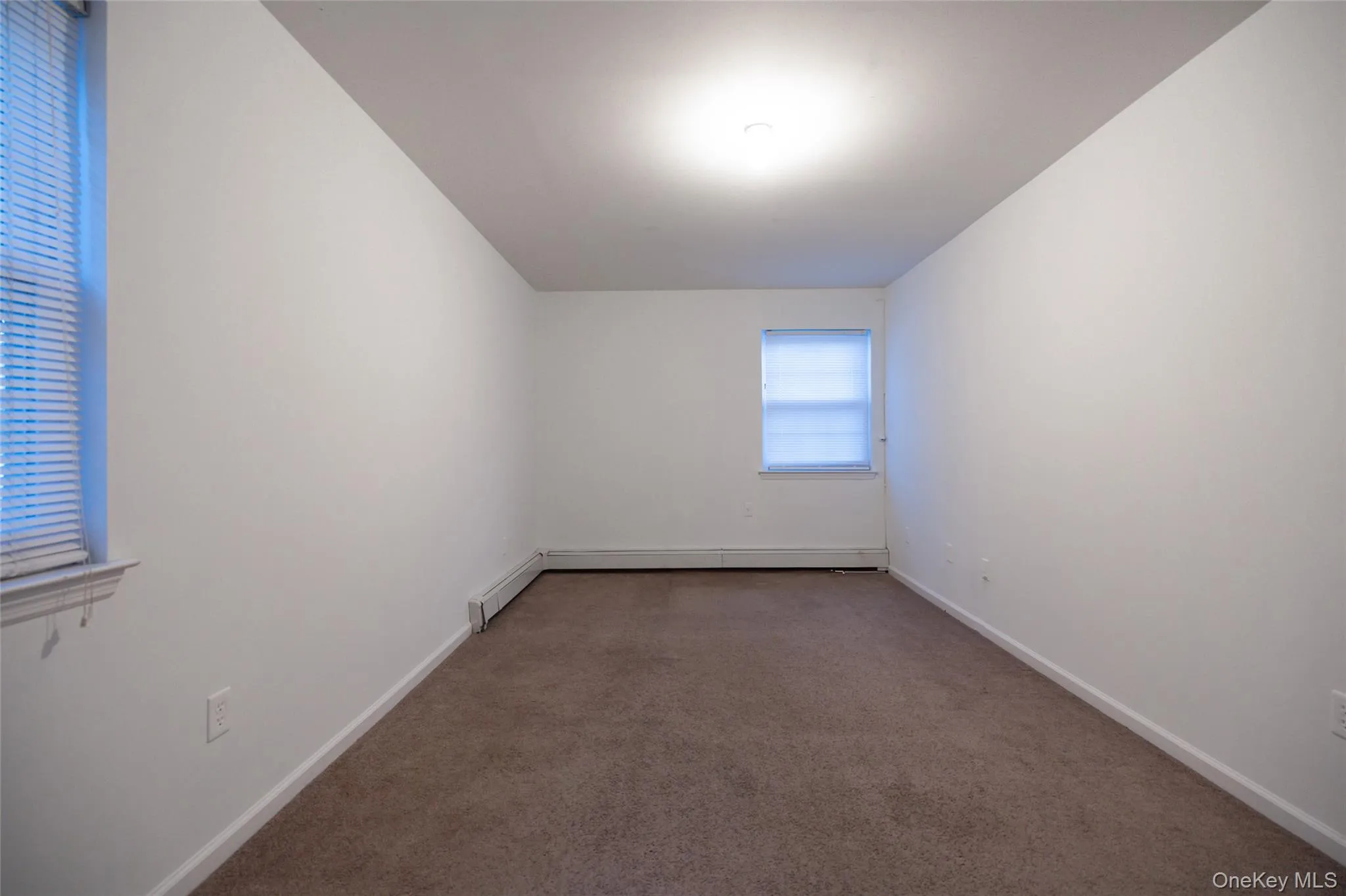 Carpeted spare room with baseboards Carpeted spare room with baseboards