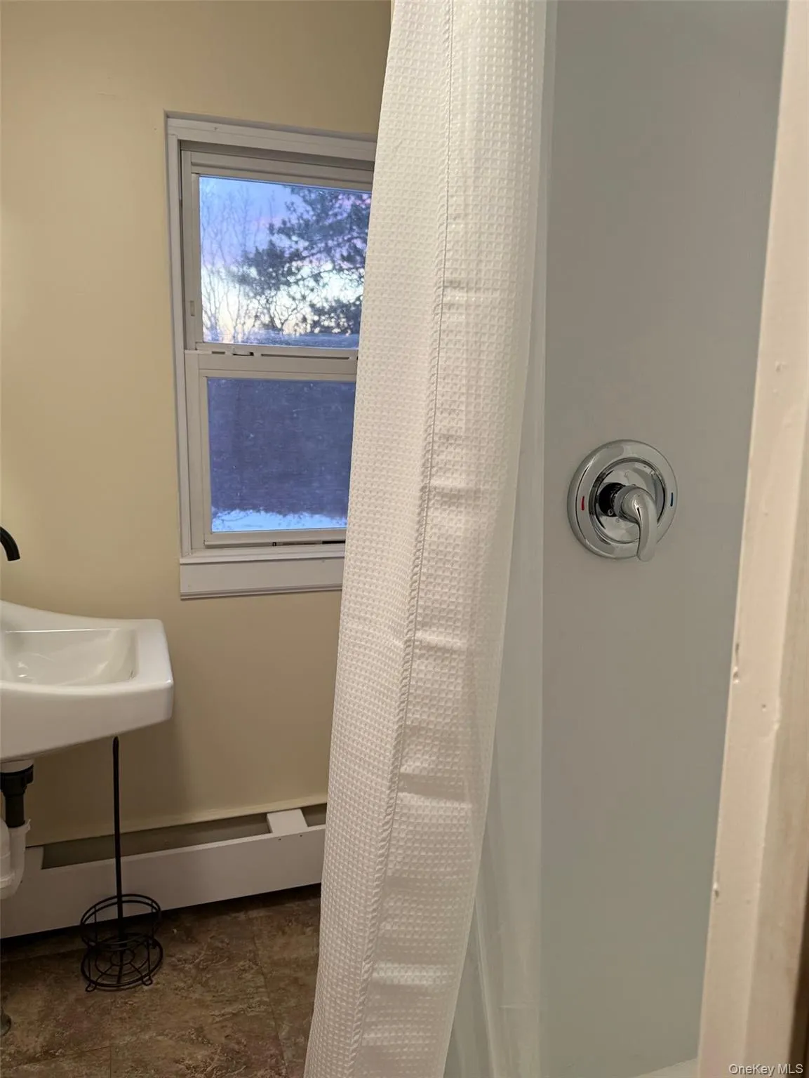 Upstairs bathroom with shower Upstairs bathroom with shower