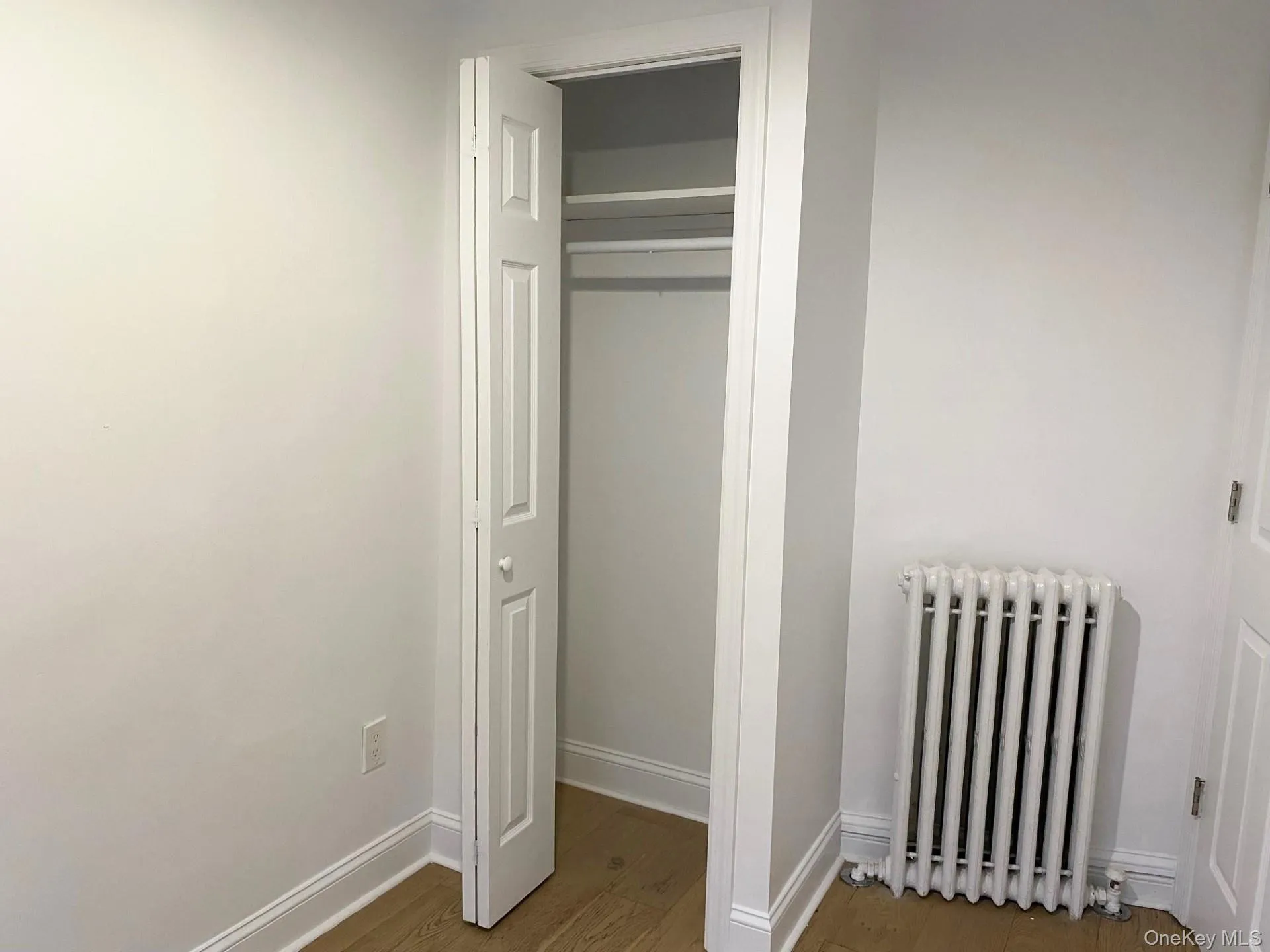 Closet with radiator Closet with radiator