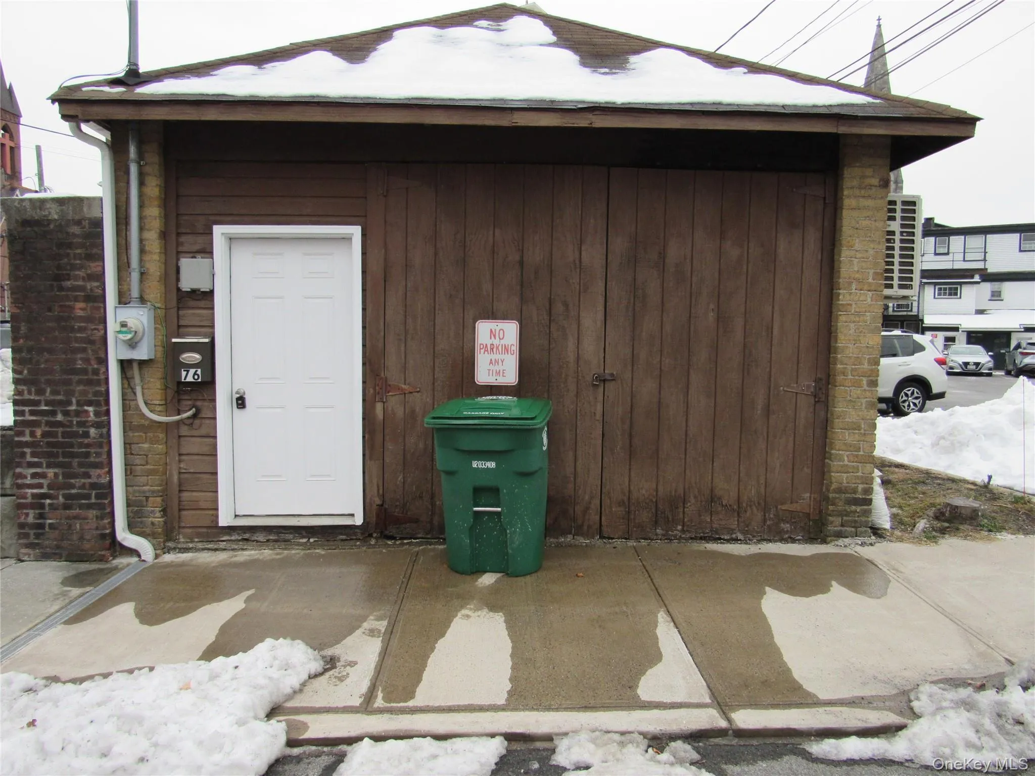 Back of Cottage facing Webster Avenue Back of Cottage facing Webster Avenue