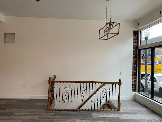 Staircase with wood finished floors Staircase with wood finished floors