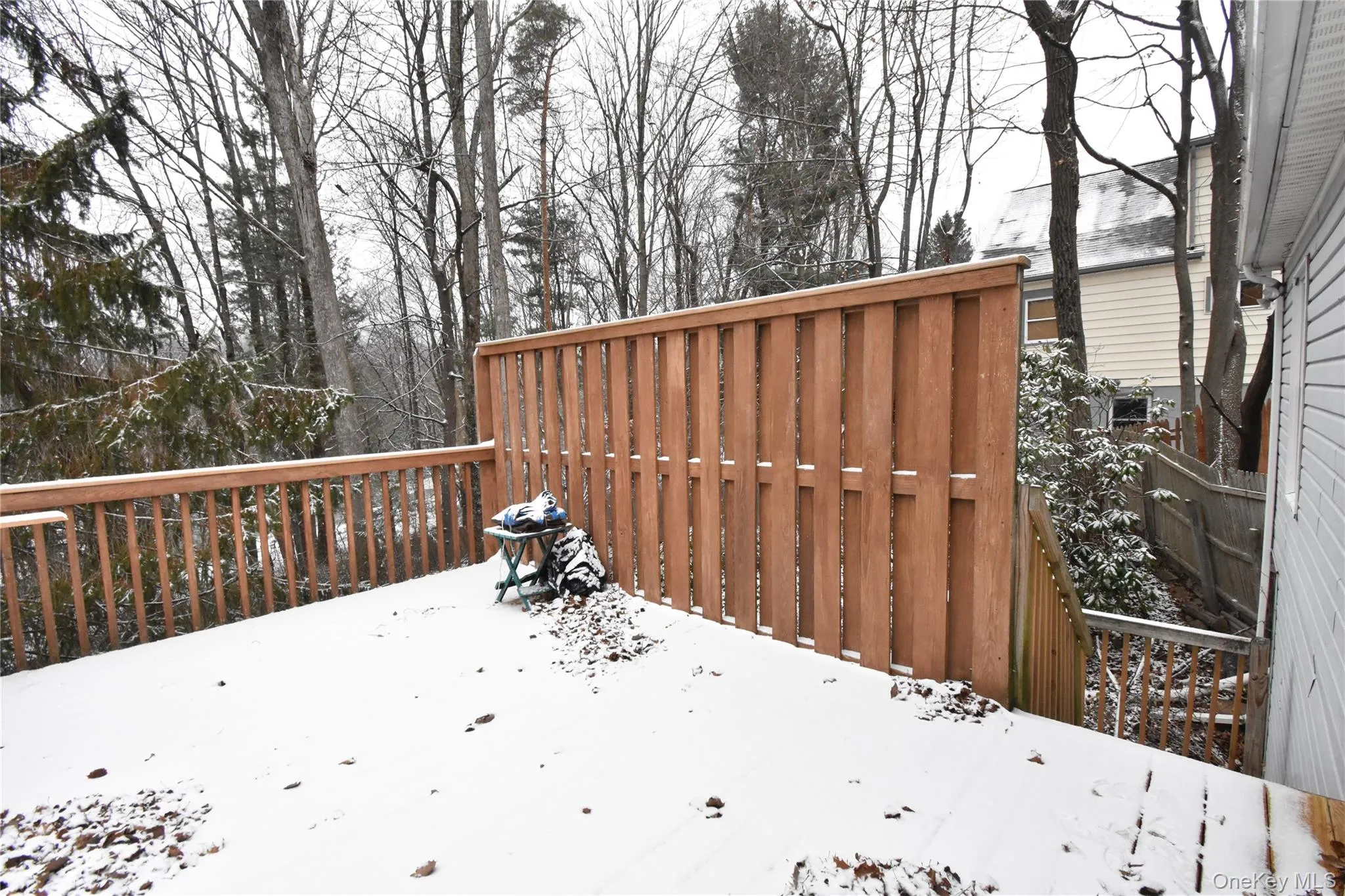 View of wooden terrace View of wooden terrace