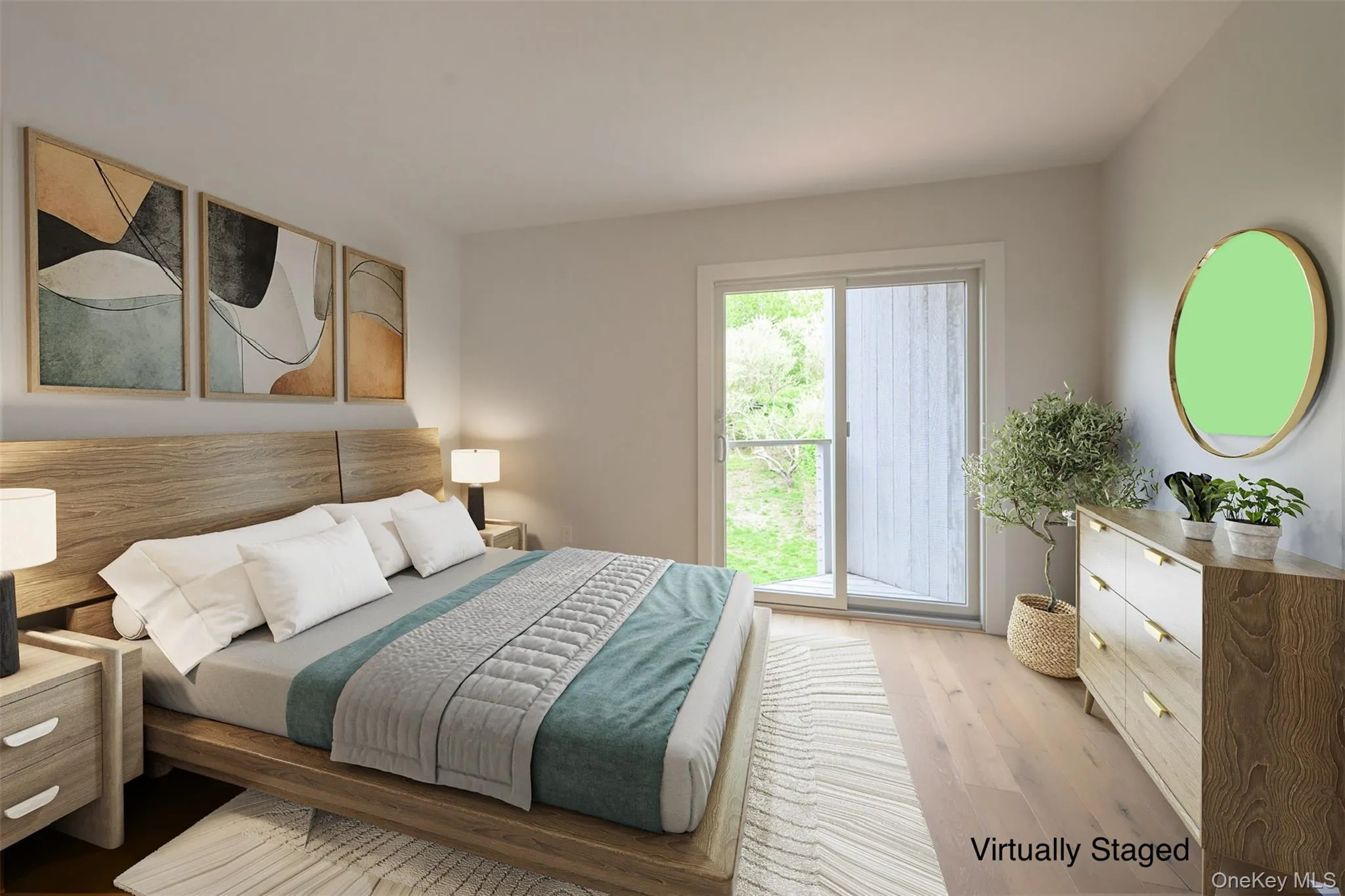 Bedroom with wood finished floors Bedroom with wood finished floors