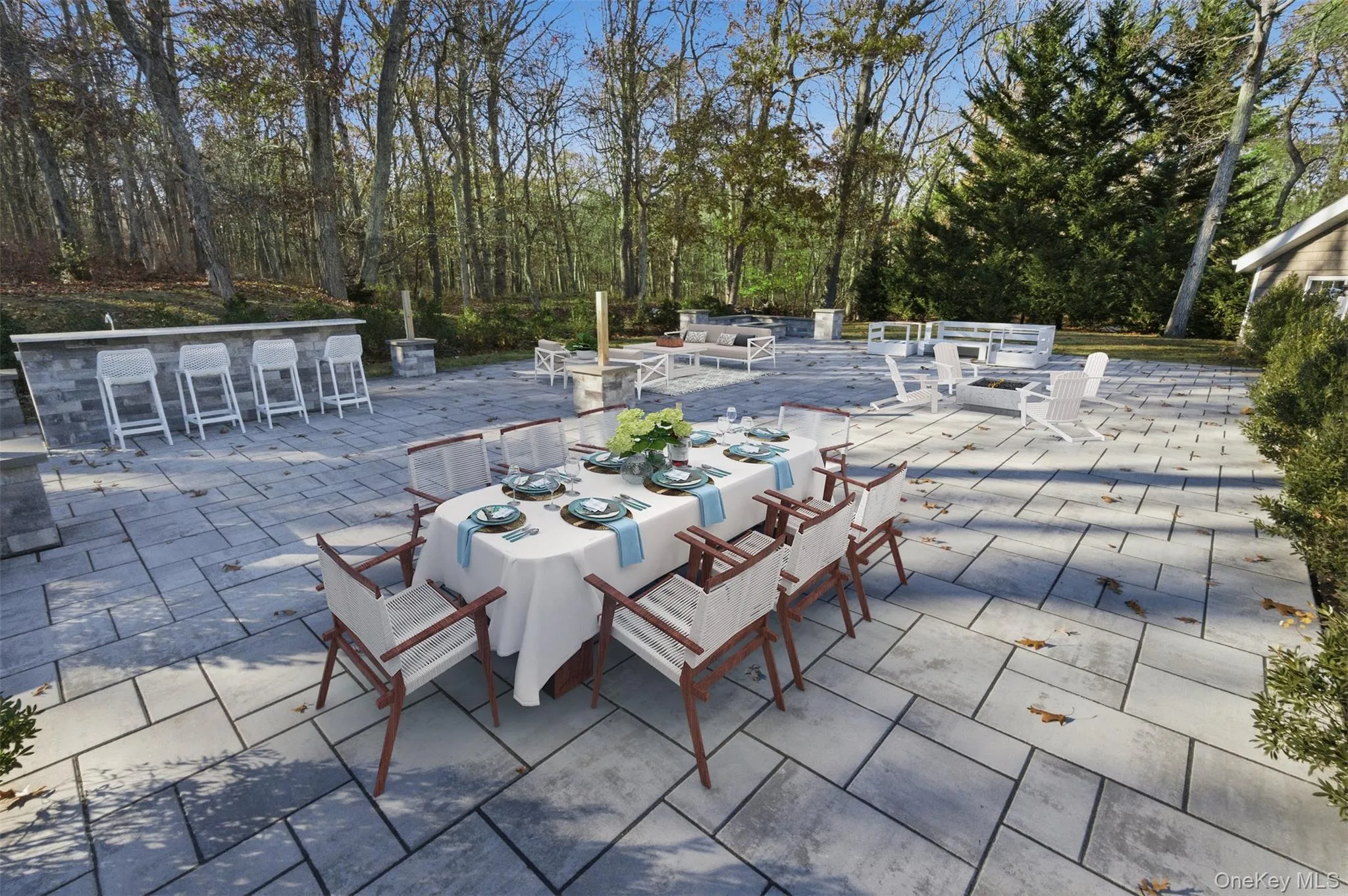 View of patio with outdoor dining space View of patio with outdoor dining space