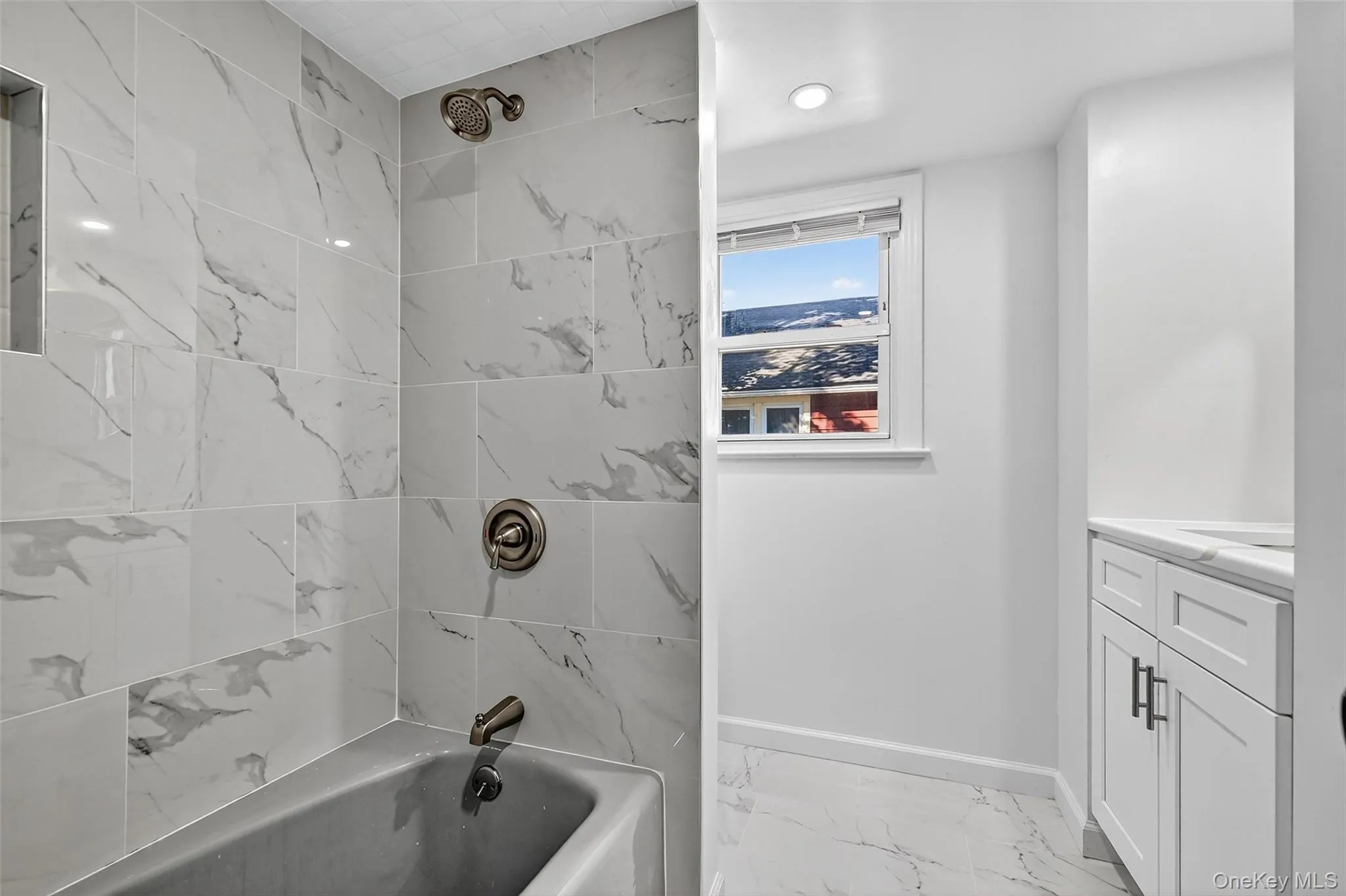 Another view of renovated bath Another view of renovated bath