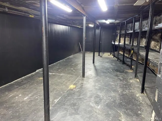 View of unfinished basement View of unfinished basement