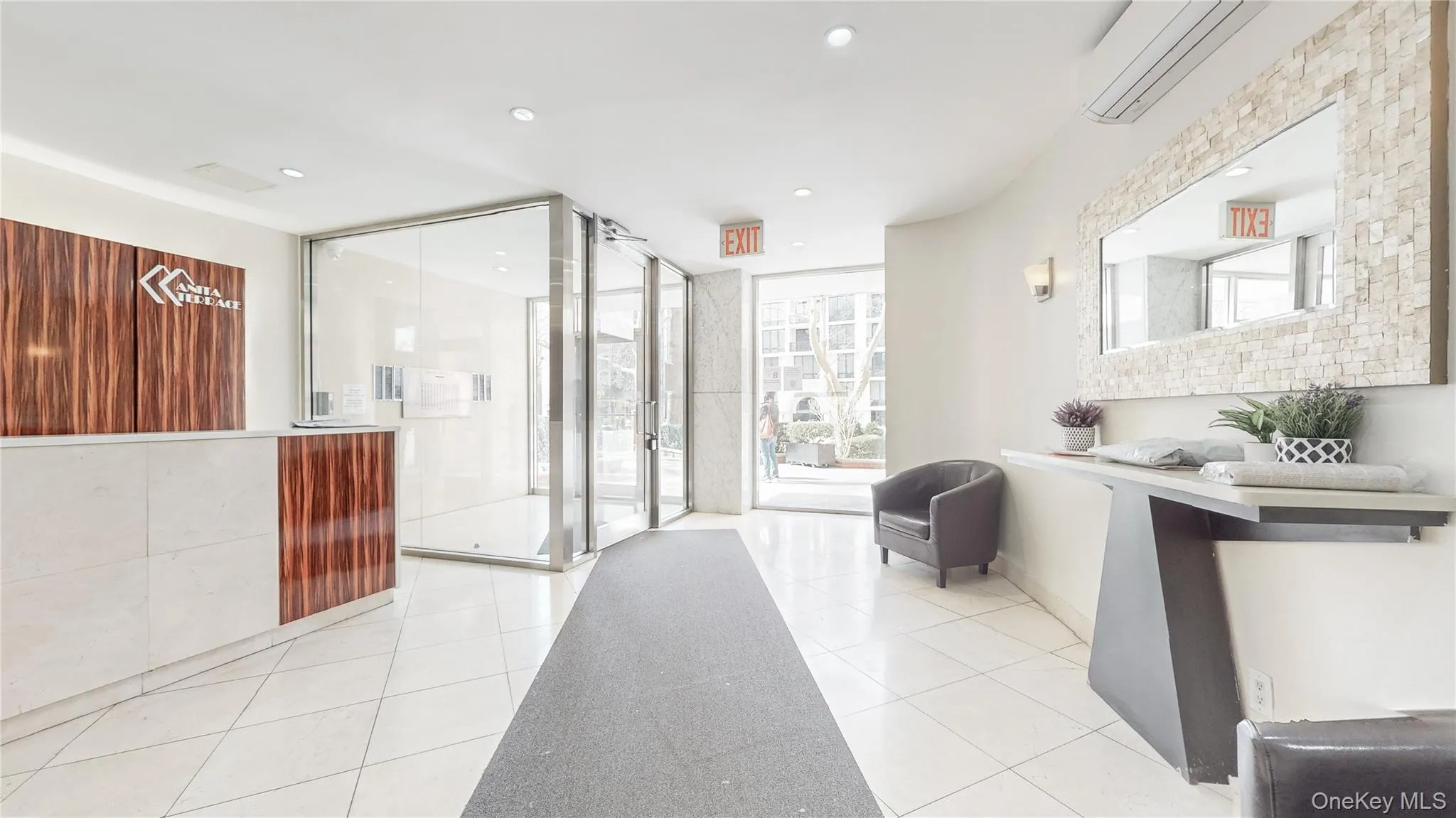 Reception featuring floor to ceiling windows and recessed lighting Reception featuring floor to ceiling windows and recessed lighting