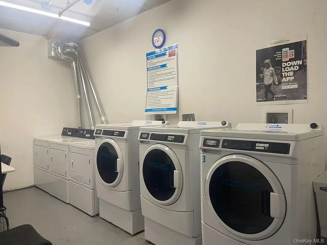 Community laundry with separate washer and dryer Community laundry with separate washer and dryer