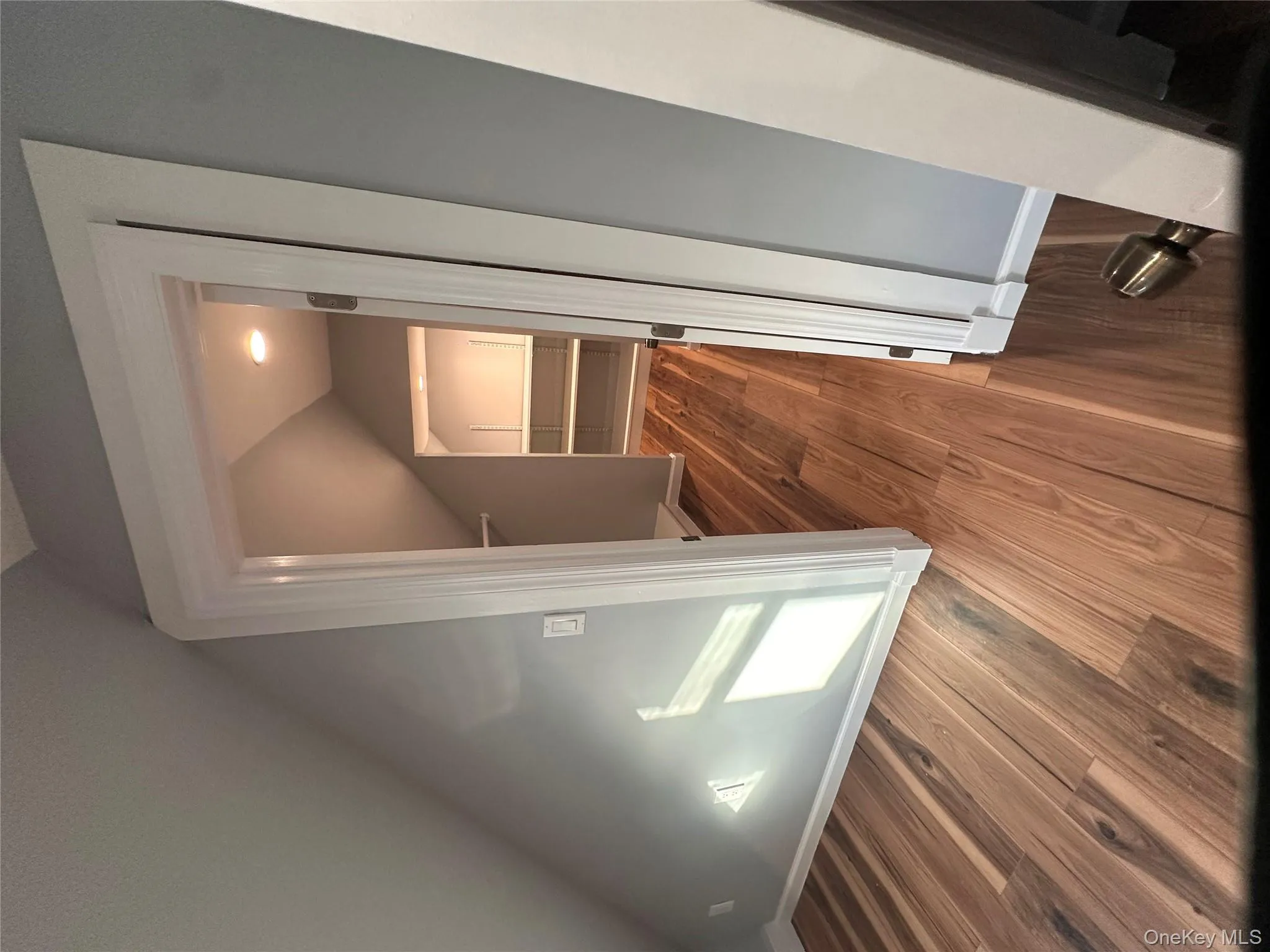 Additional living space featuring vaulted ceiling and dark wood finished floors Additional living space featuring vaulted ceiling and dark wood finished floors