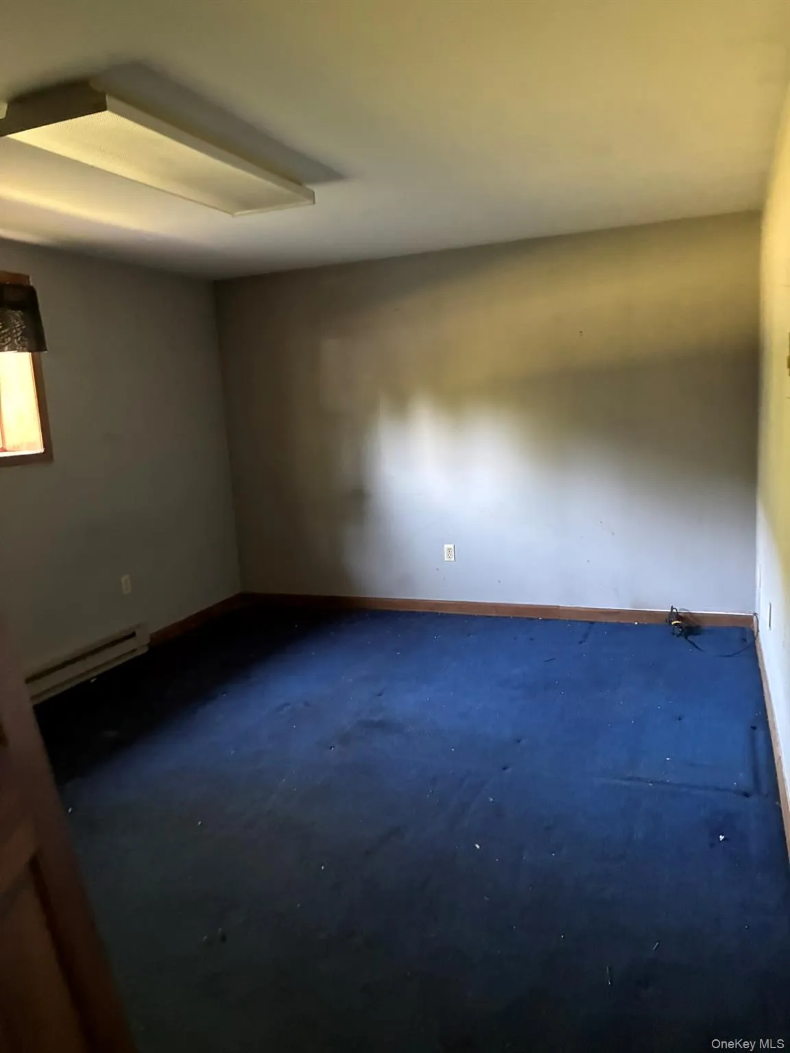 Den or 4TH BR featuring carpet flooring and a baseboard heating unit Den or 4TH BR featuring carpet flooring and a baseboard heating unit