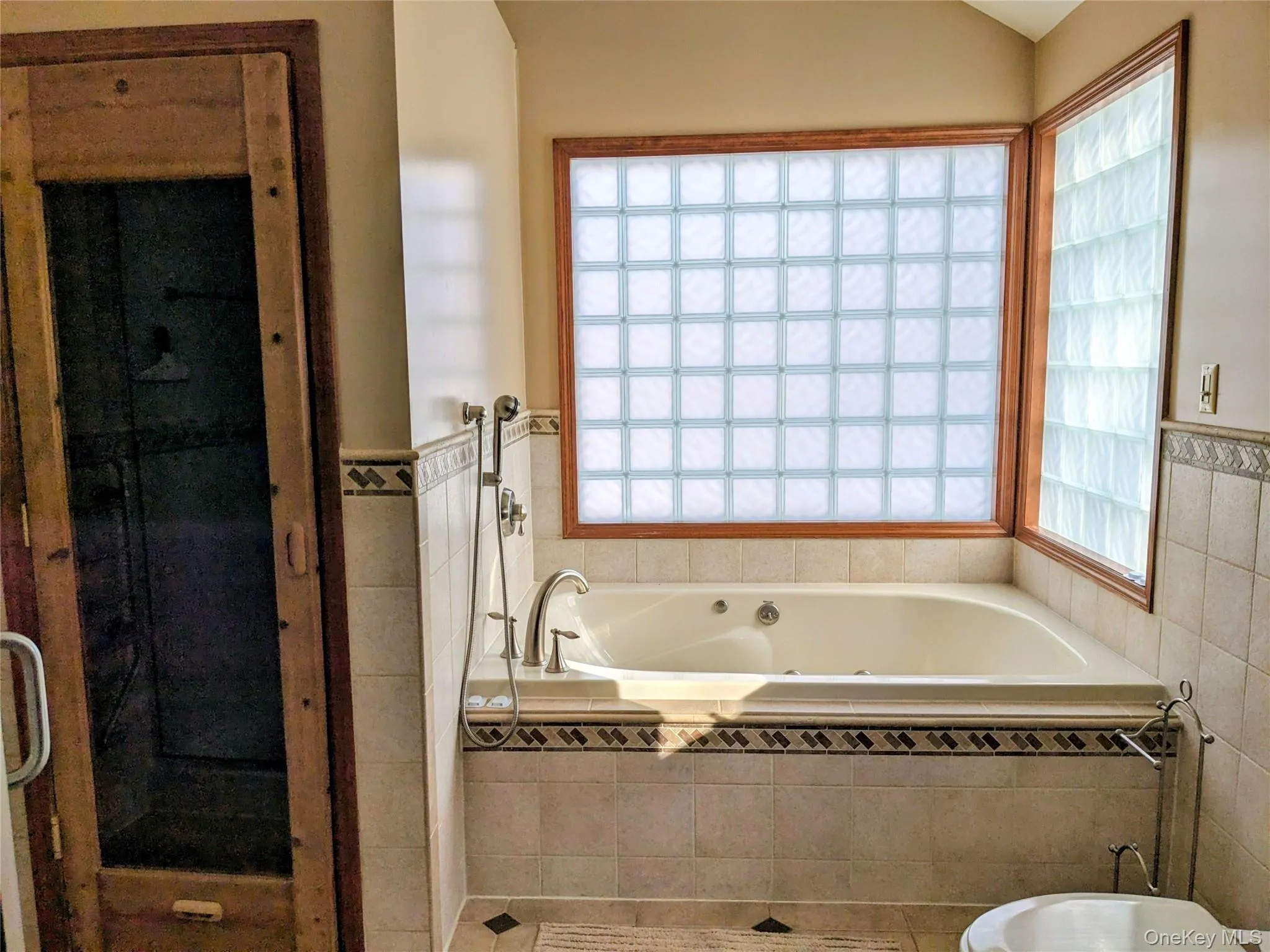 Bathroom with a garden tub Bathroom with a garden tub