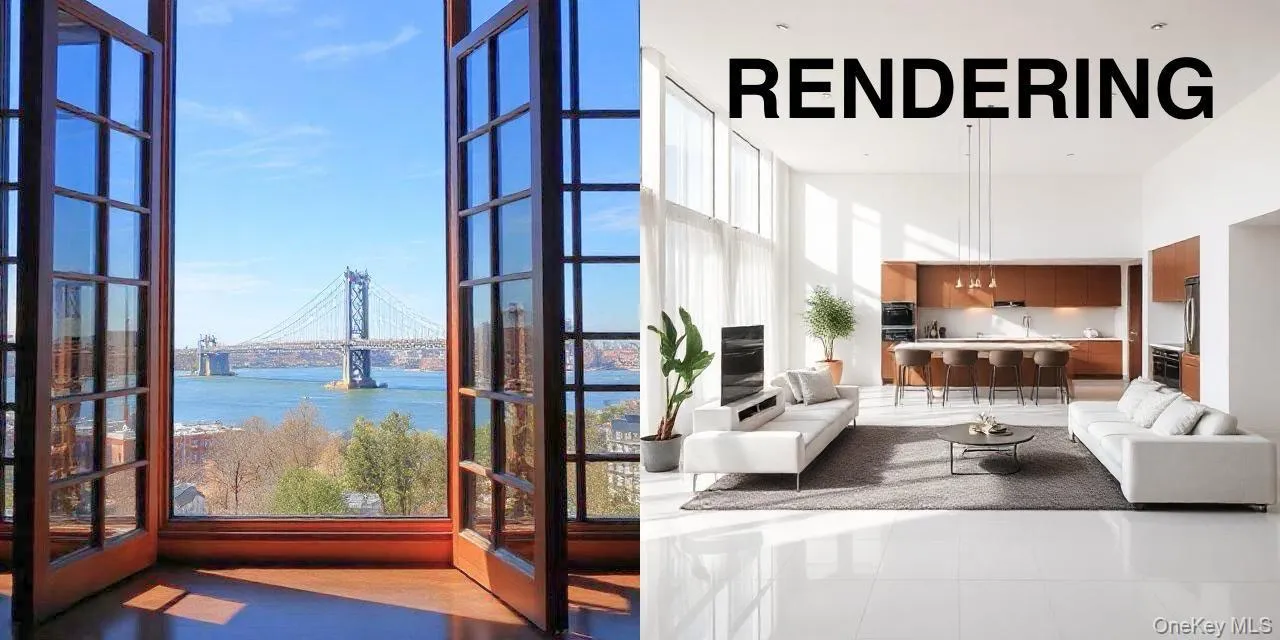 Rendering of Backyard view from Living Room / Eat in Kitchen Open floor plan concept Rendering of Backyard view from Living Room / Eat in Kitchen Open floor plan concept