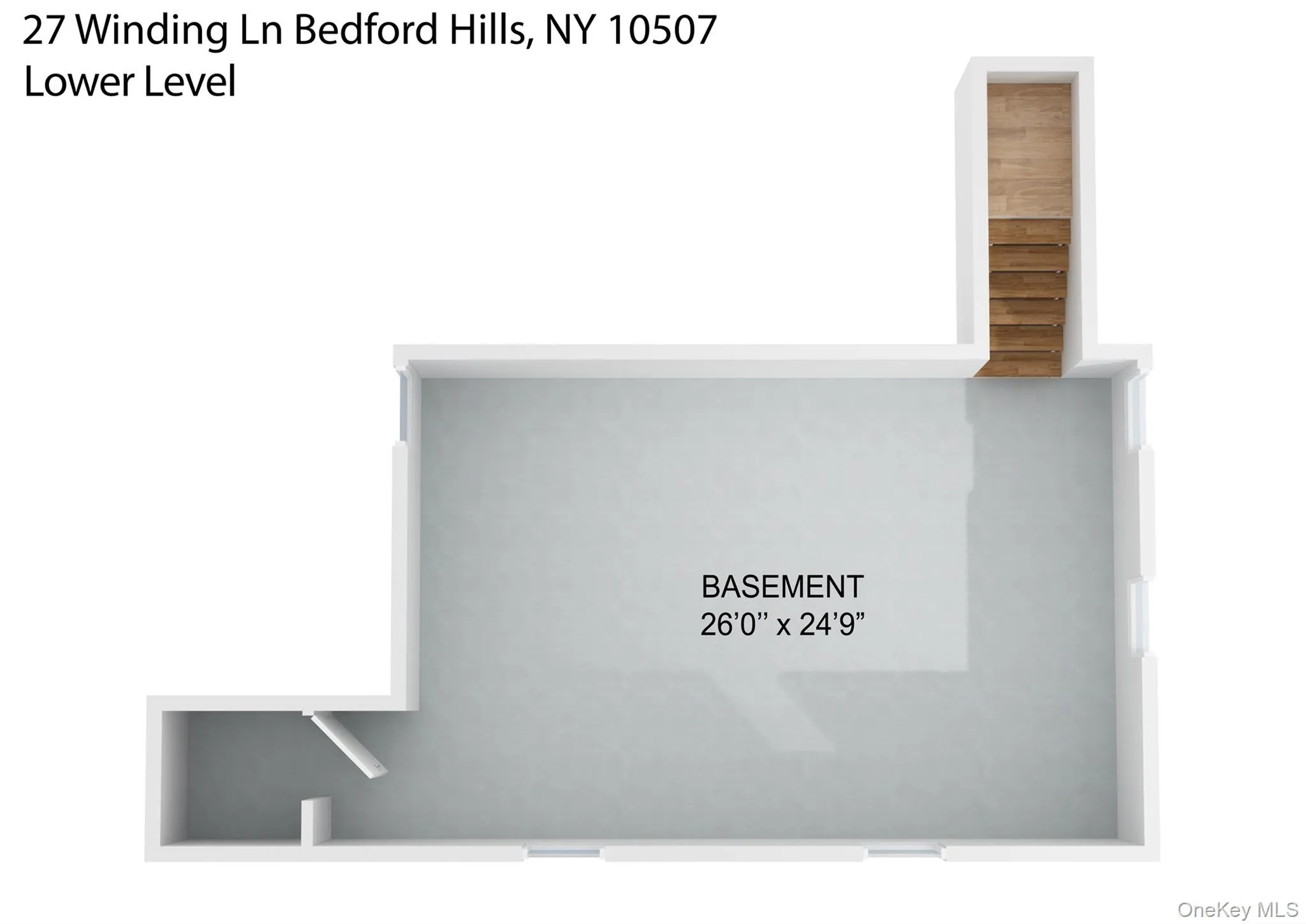 3D Floor Plan of Lower Level 3D Floor Plan of Lower Level