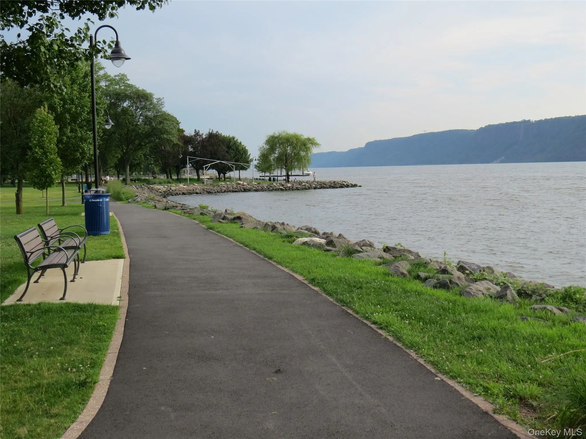 Water view with mountains Water view with mountains