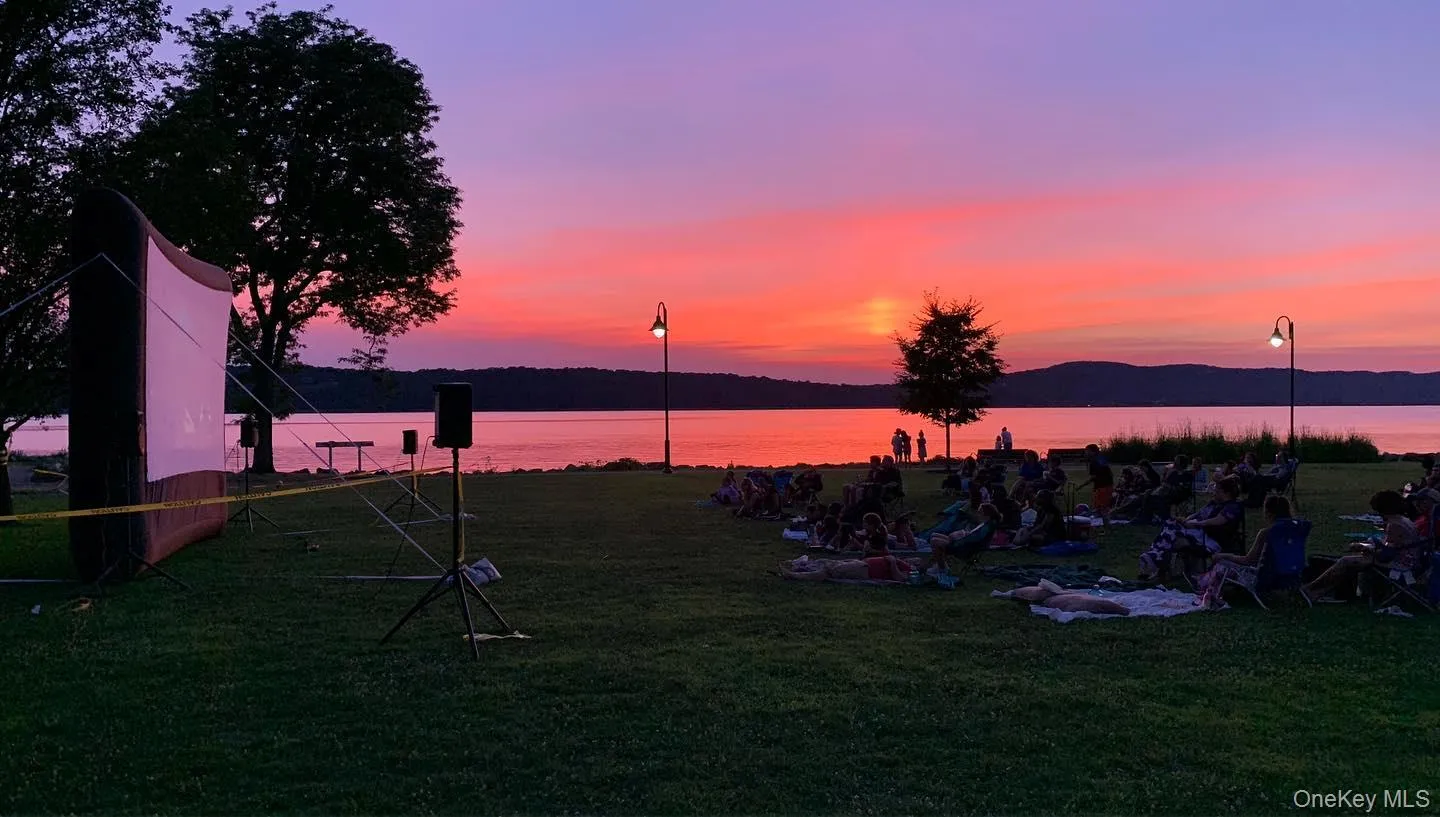 View of green lawn with a water view View of green lawn with a water view