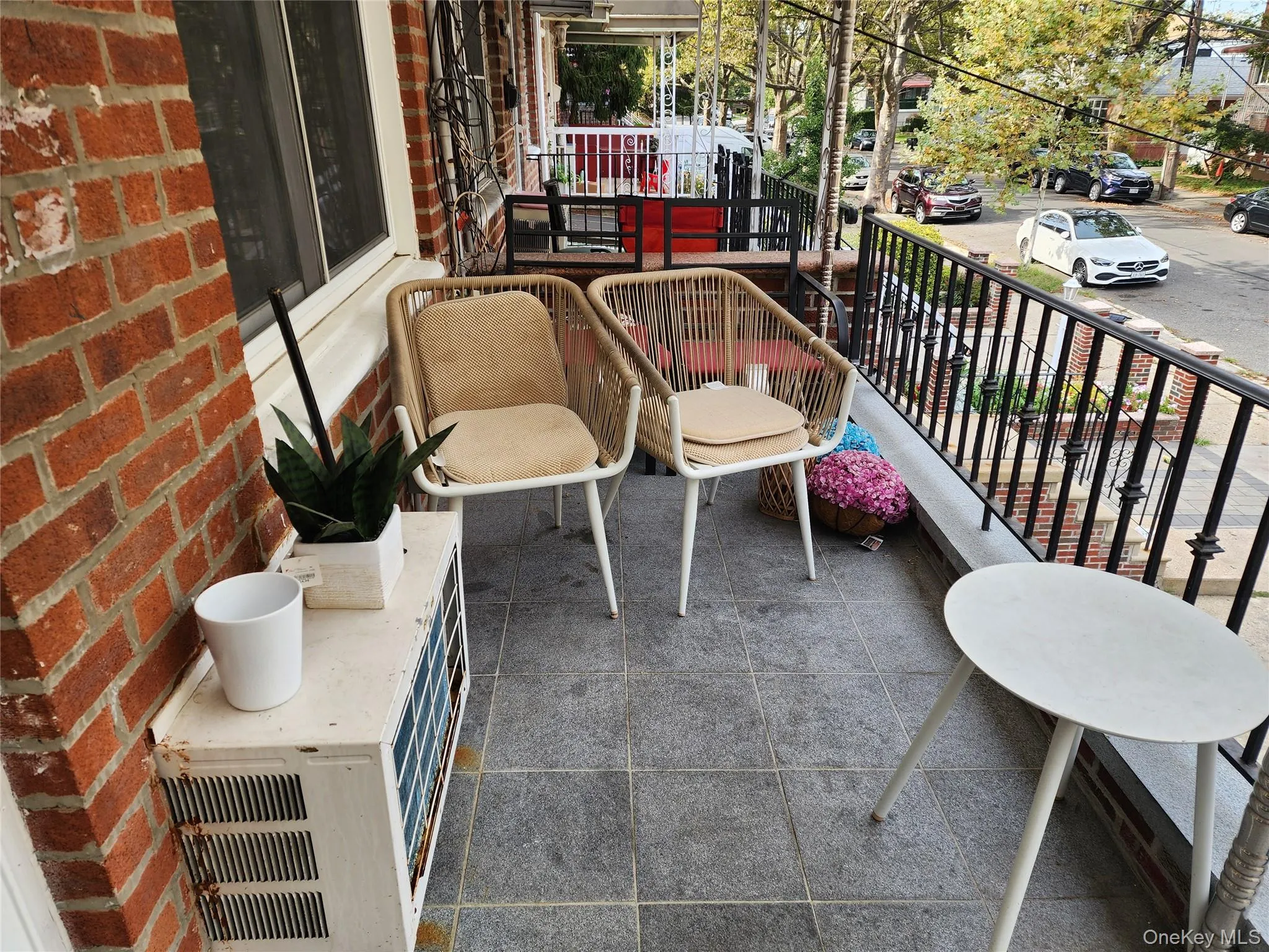 Balcony featuring heating unit Balcony featuring heating unit
