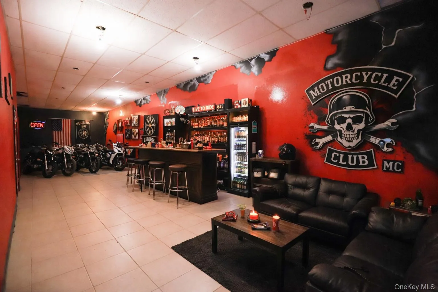 Virtually staged motorcycle club Virtually staged motorcycle club