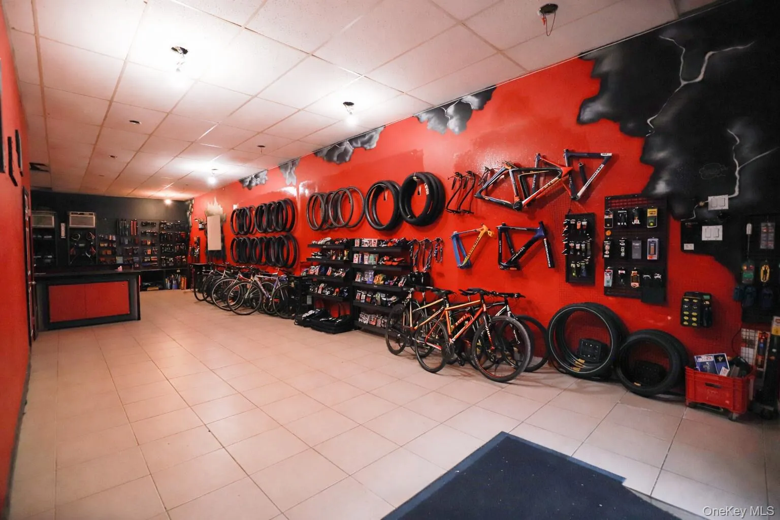 Virtually staged bike shop Virtually staged bike shop