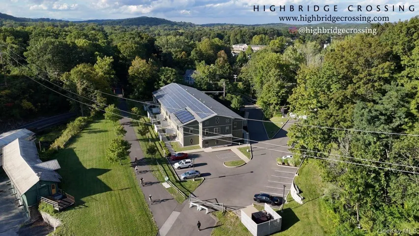 Bird's eye view of a heavily wooded area