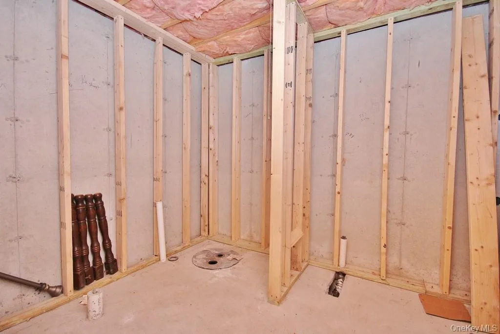 View of unfinished basement View of unfinished basement