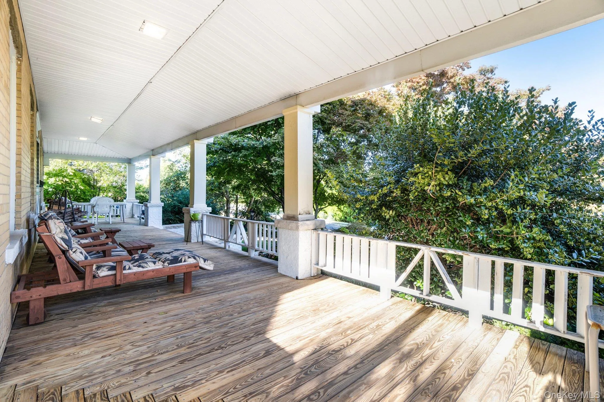 Covered front porch Covered front porch