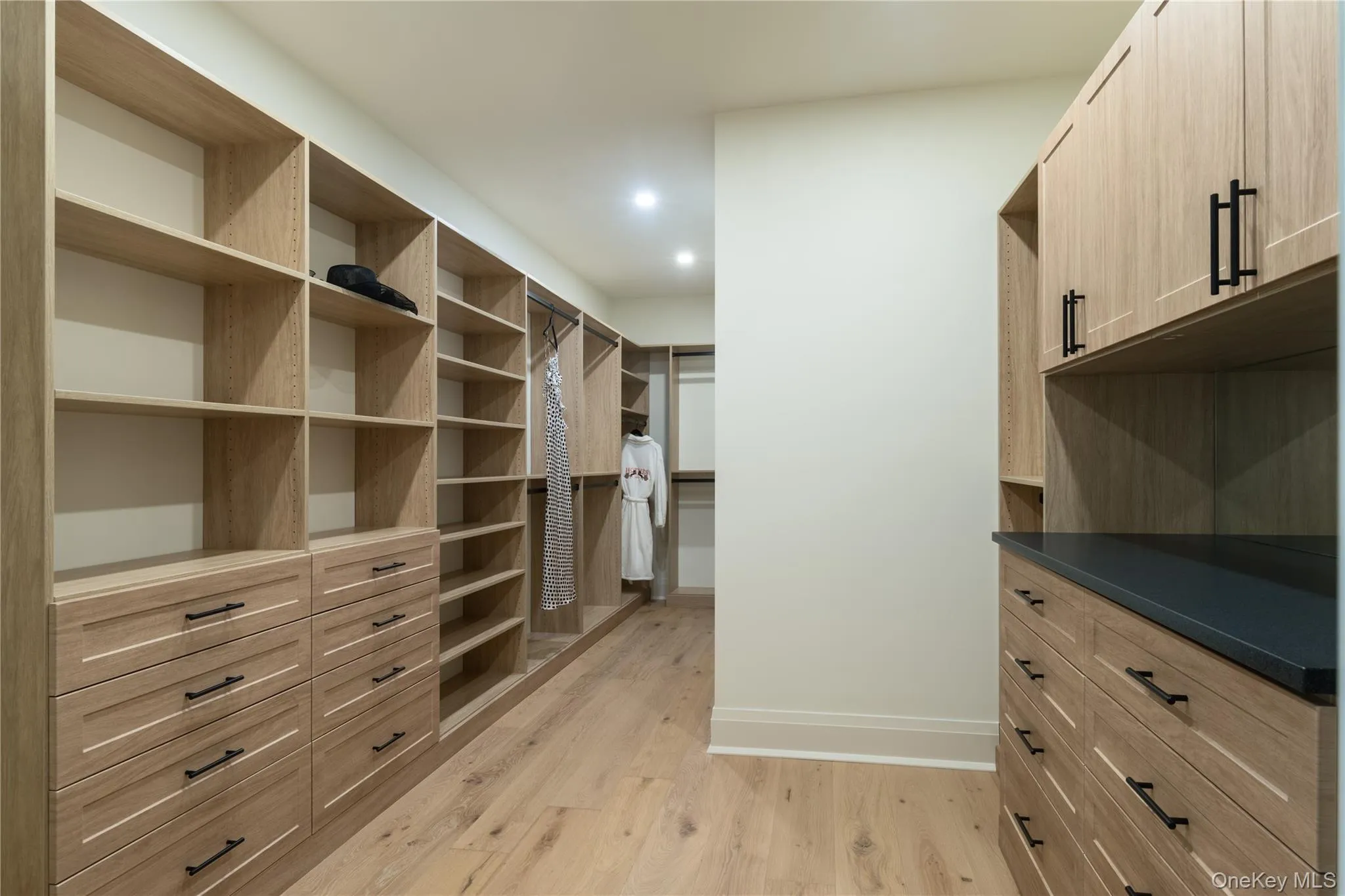 Spacious closet featuring light wood-style floors Spacious closet featuring light wood-style floors