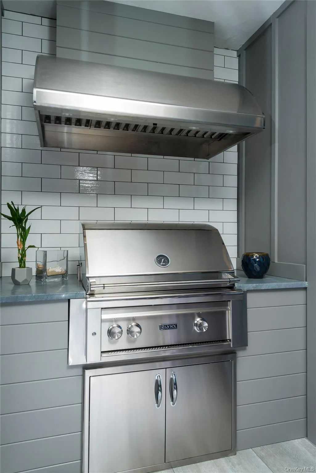 Detailed view of wall chimney exhaust hood Detailed view of wall chimney exhaust hood