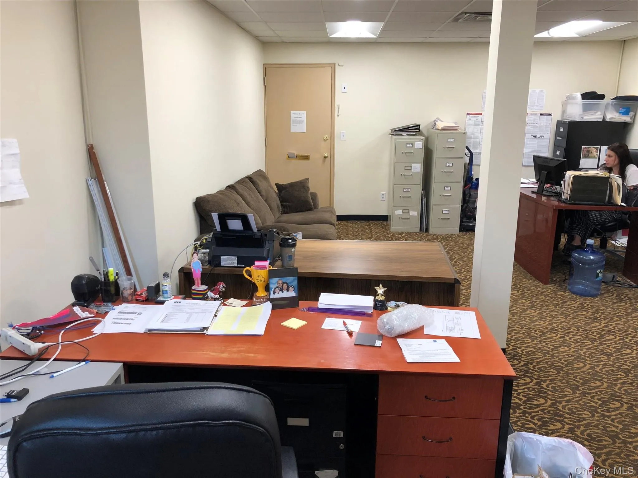 Office space featuring a paneled ceiling Office space featuring a paneled ceiling