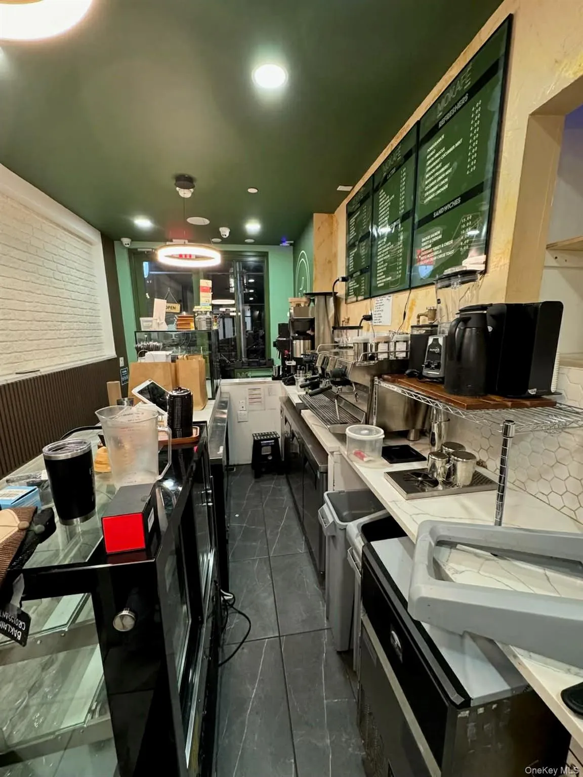 Kitchen with light countertops Kitchen with light countertops