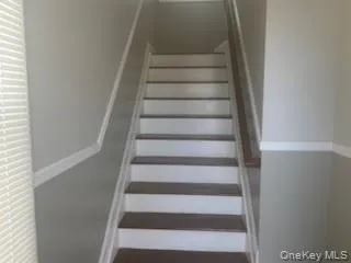 Stairs with baseboards Stairs with baseboards