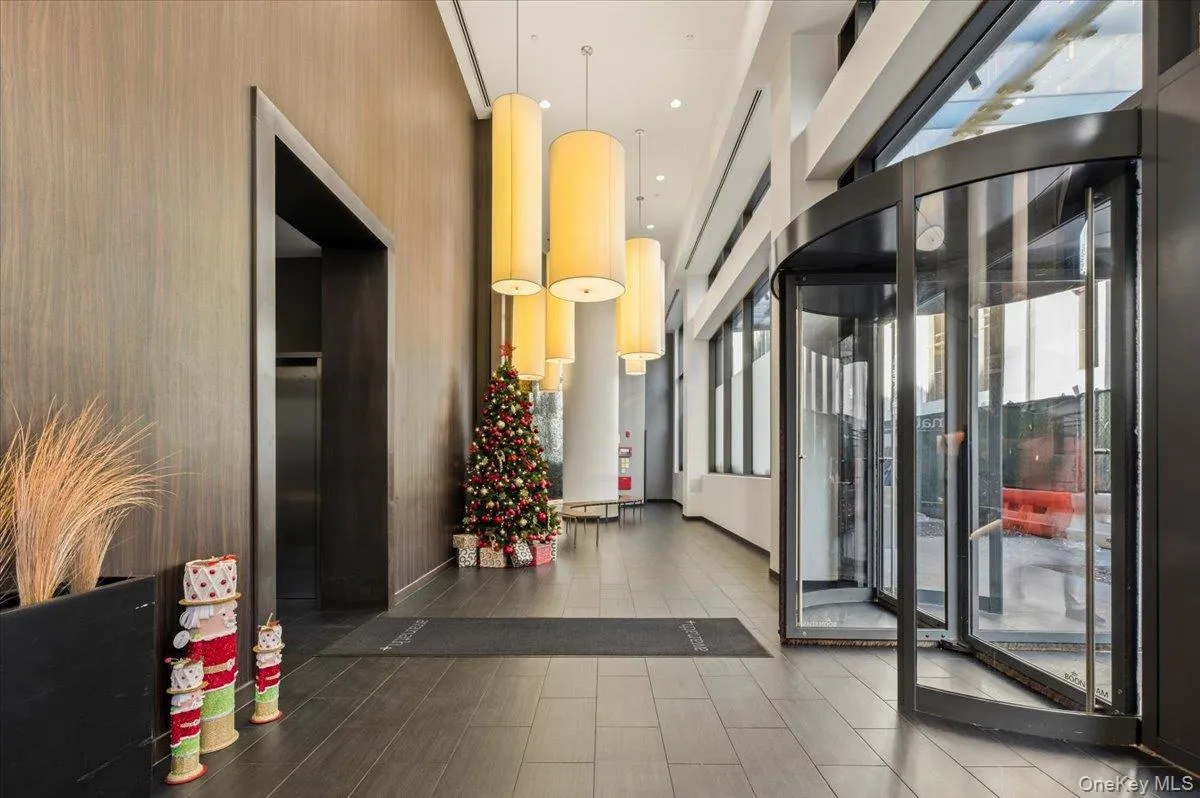 Common area with a towering ceiling Common area with a towering ceiling