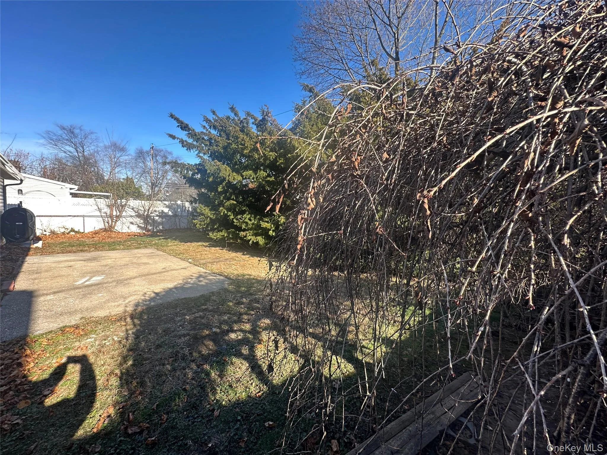 View of yard featuring oil tank View of yard featuring oil tank