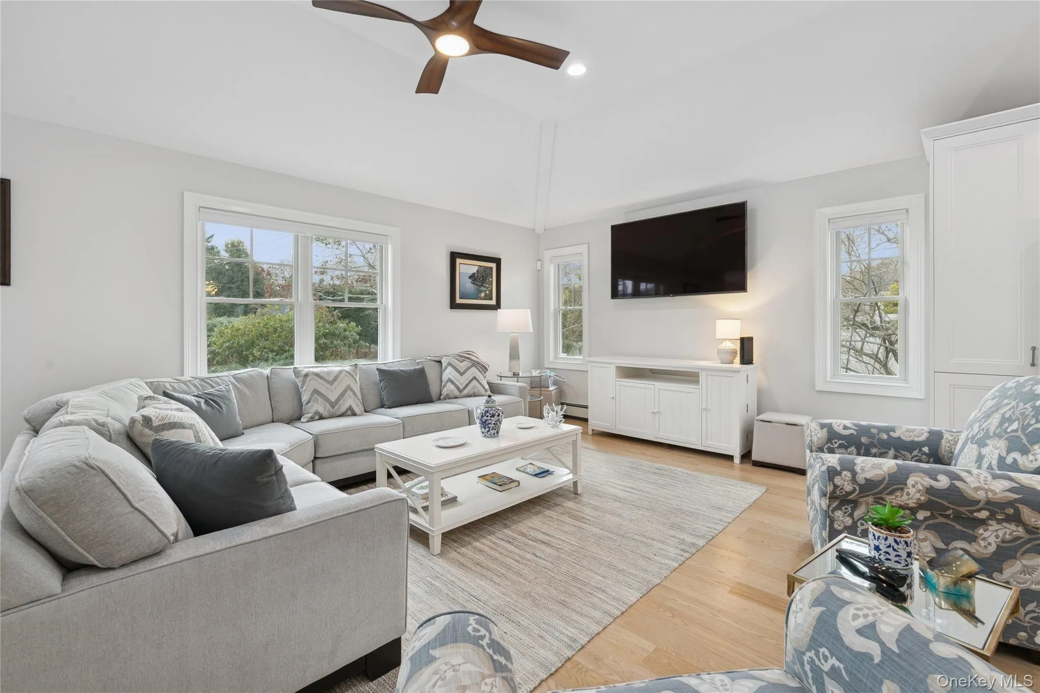 Great room living area Great room living area