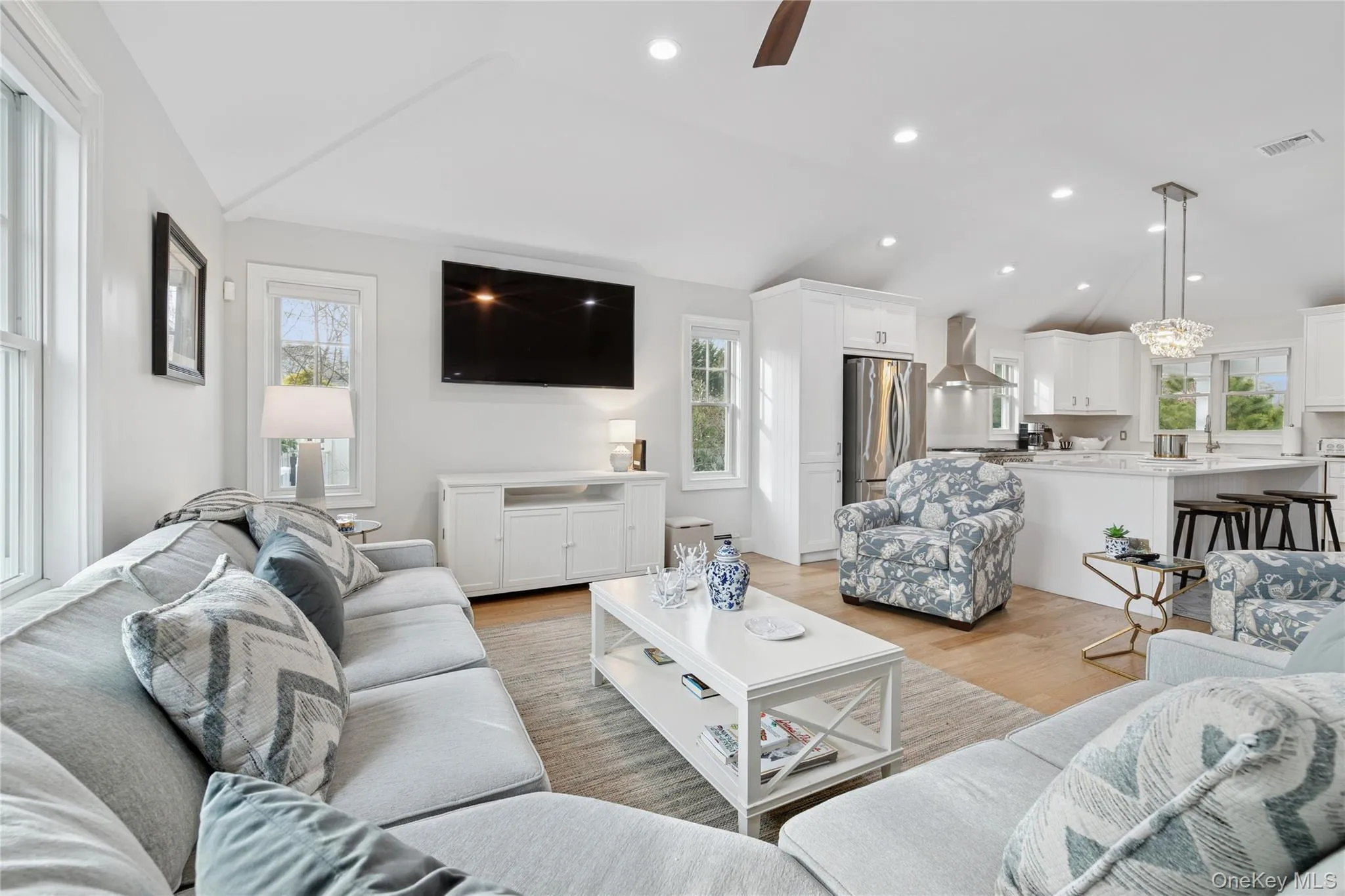 Great room living area Great room living area