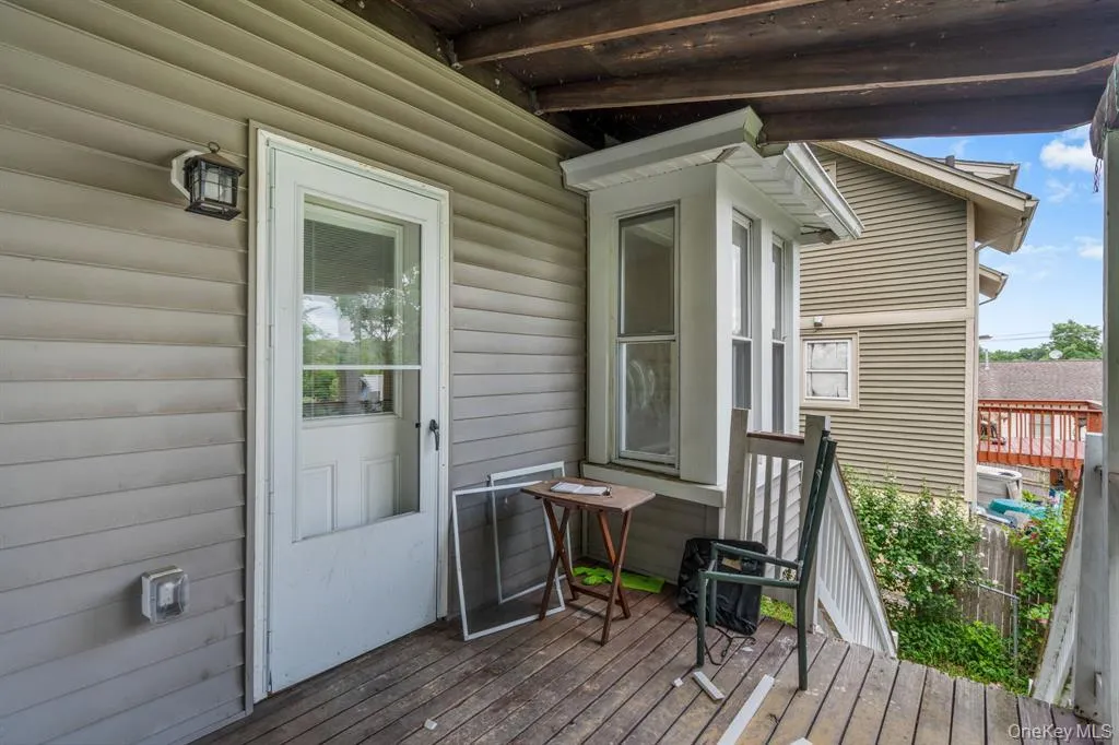 View of wooden terrace View of wooden terrace