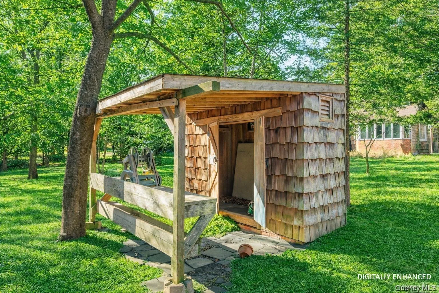 View of outbuilding - Digitally Enhanced View of outbuilding - Digitally Enhanced