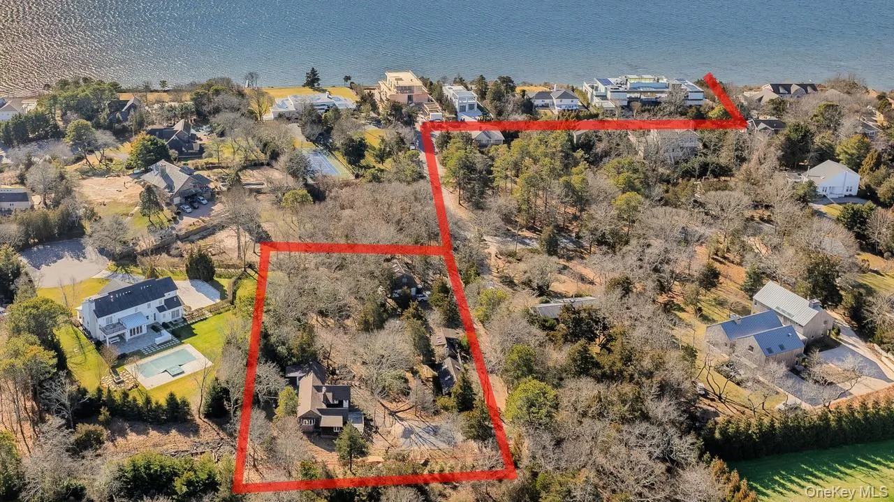 Aerial view of residential area featuring distance to the beach Aerial view of residential area featuring distance to the beach