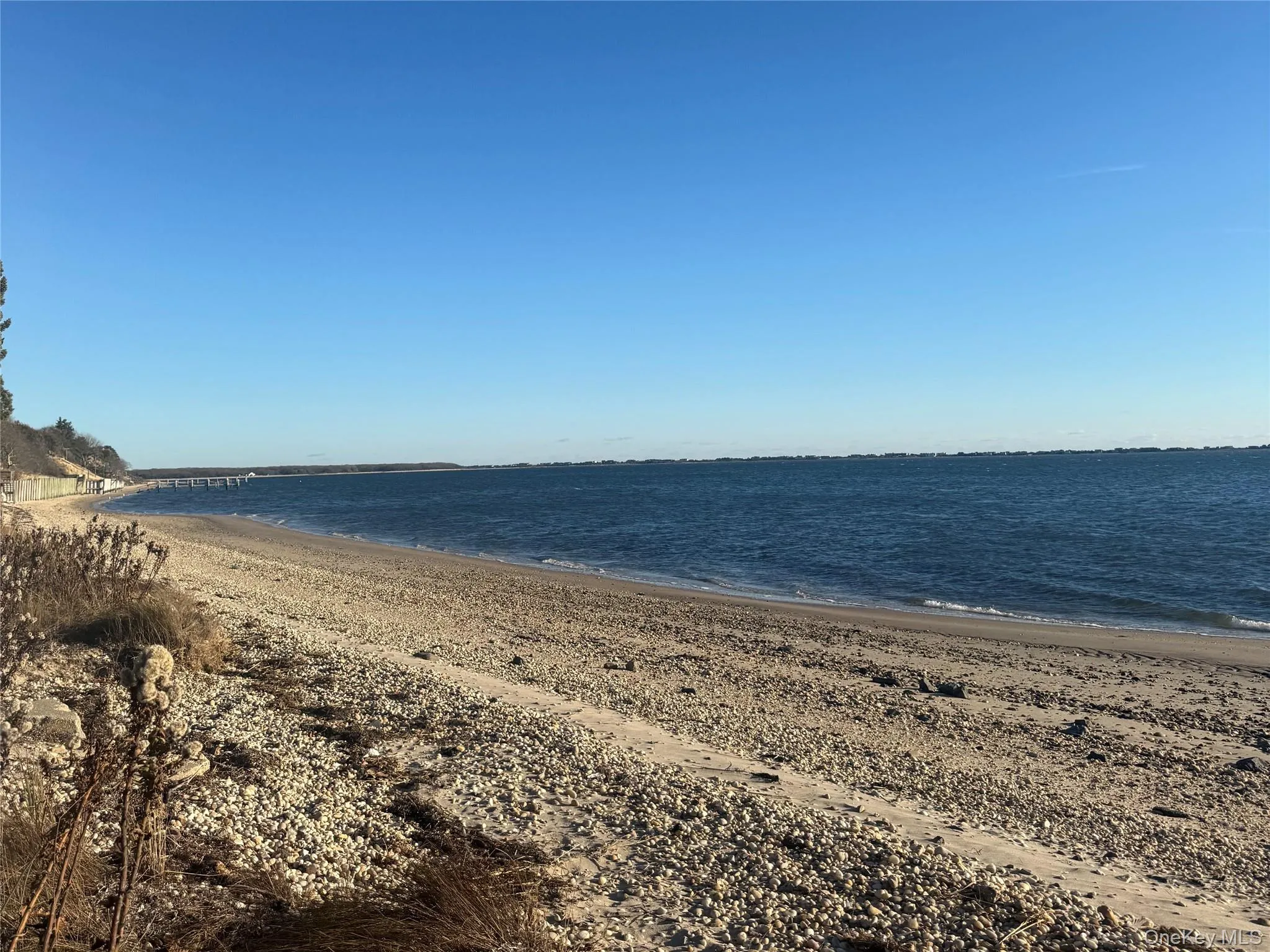 Water view with local beach Water view with local beach