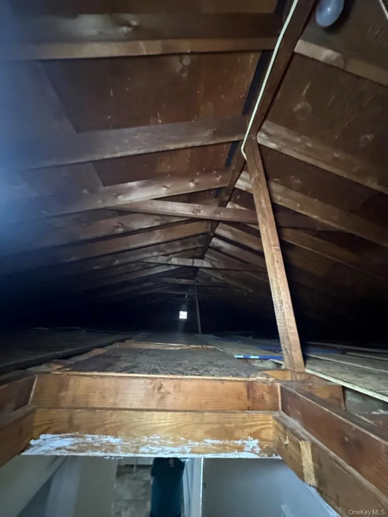 View of unfinished attic View of unfinished attic