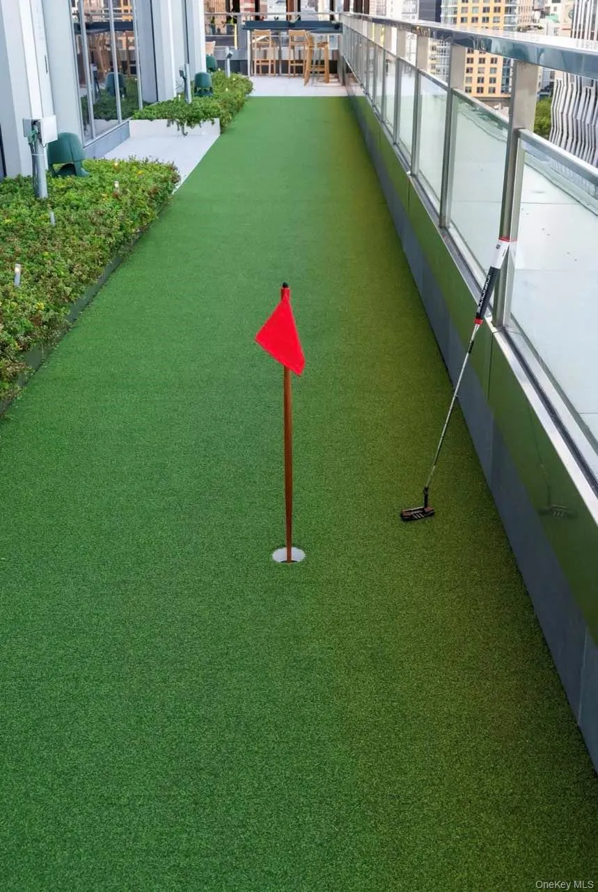 View of home's community with a putting area View of home's community with a putting area