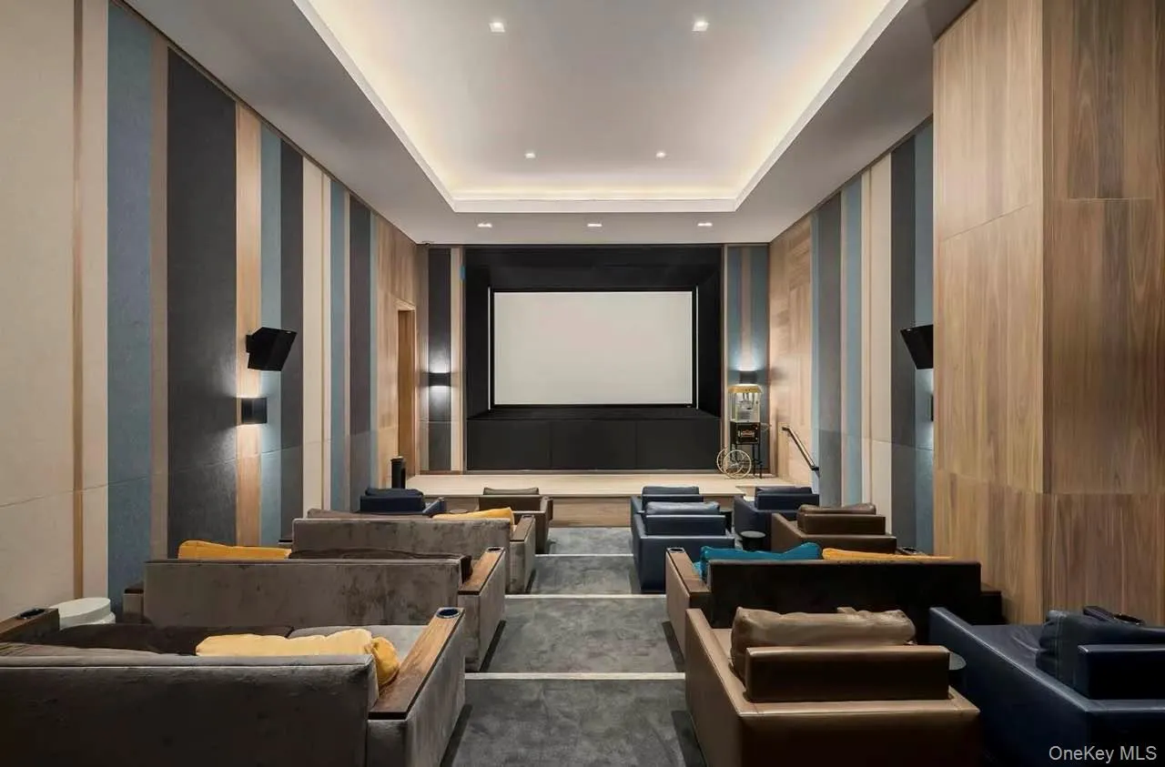 Cinema with a tray ceiling Cinema with a tray ceiling