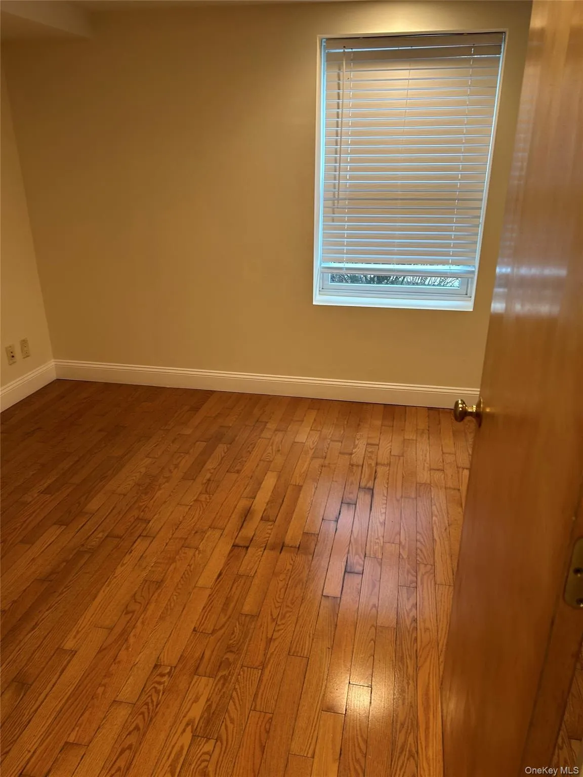 Unfurnished room featuring hardwood / wood-style floors and baseboards Unfurnished room featuring hardwood / wood-style floors and baseboards