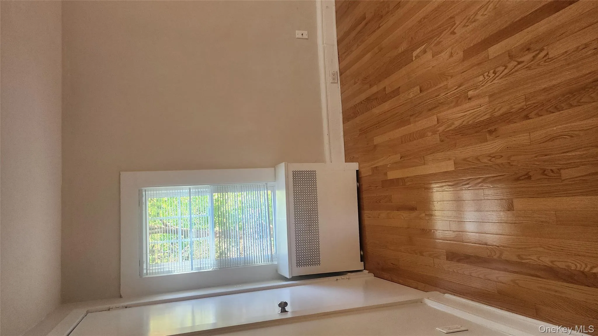 Spare room with radiator heating unit and light wood-type flooring Spare room with radiator heating unit and light wood-type flooring