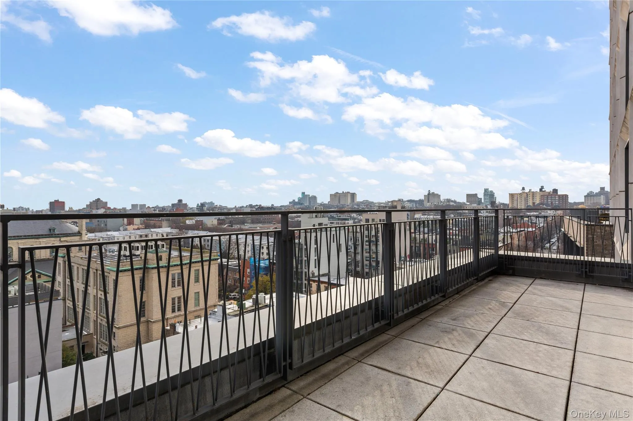 Balcony with a skyline view Balcony with a skyline view