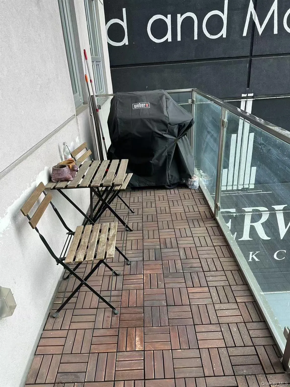 Balcony with grilling area Balcony with grilling area