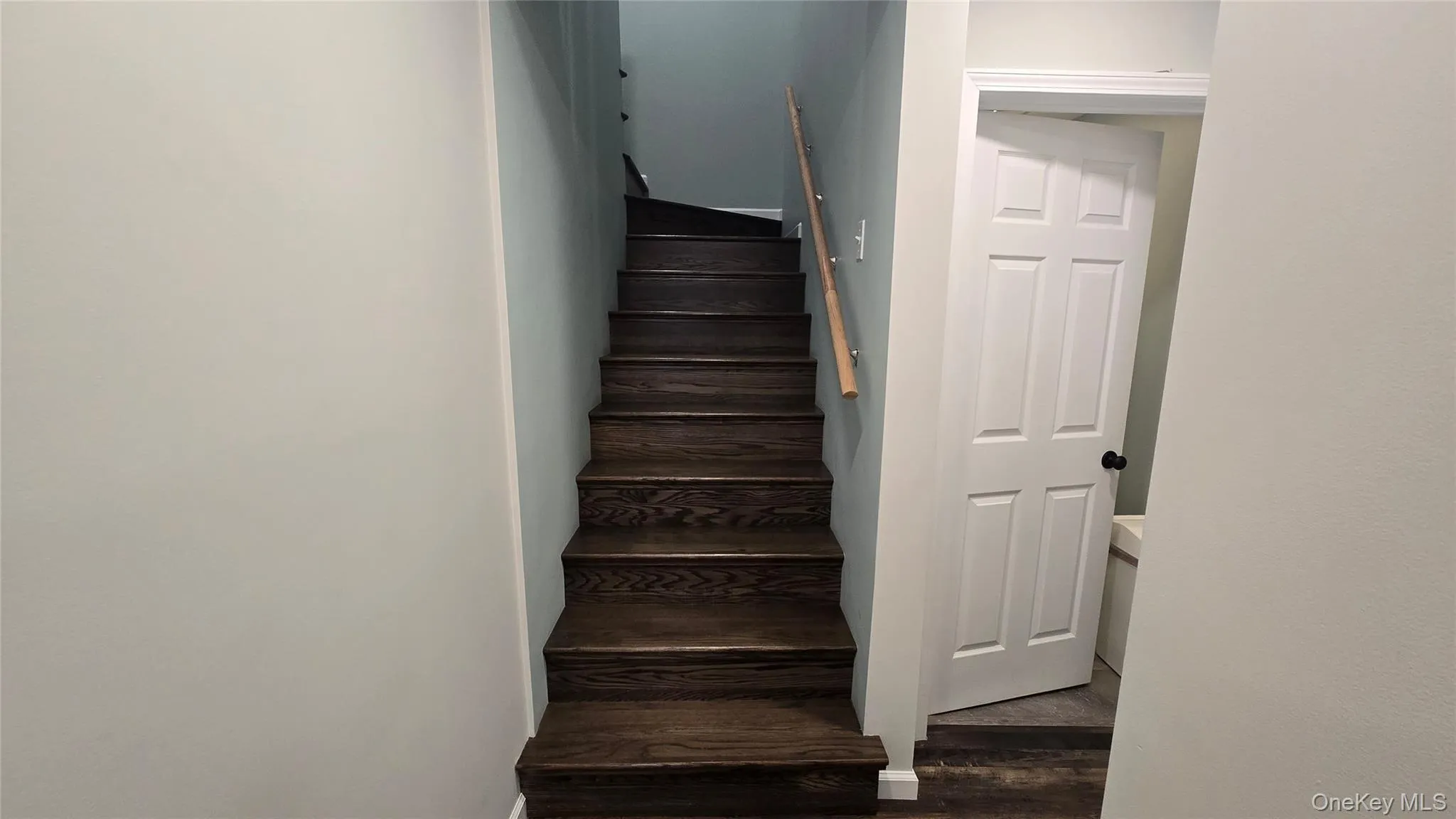 Stairs with wood finished floors Stairs with wood finished floors