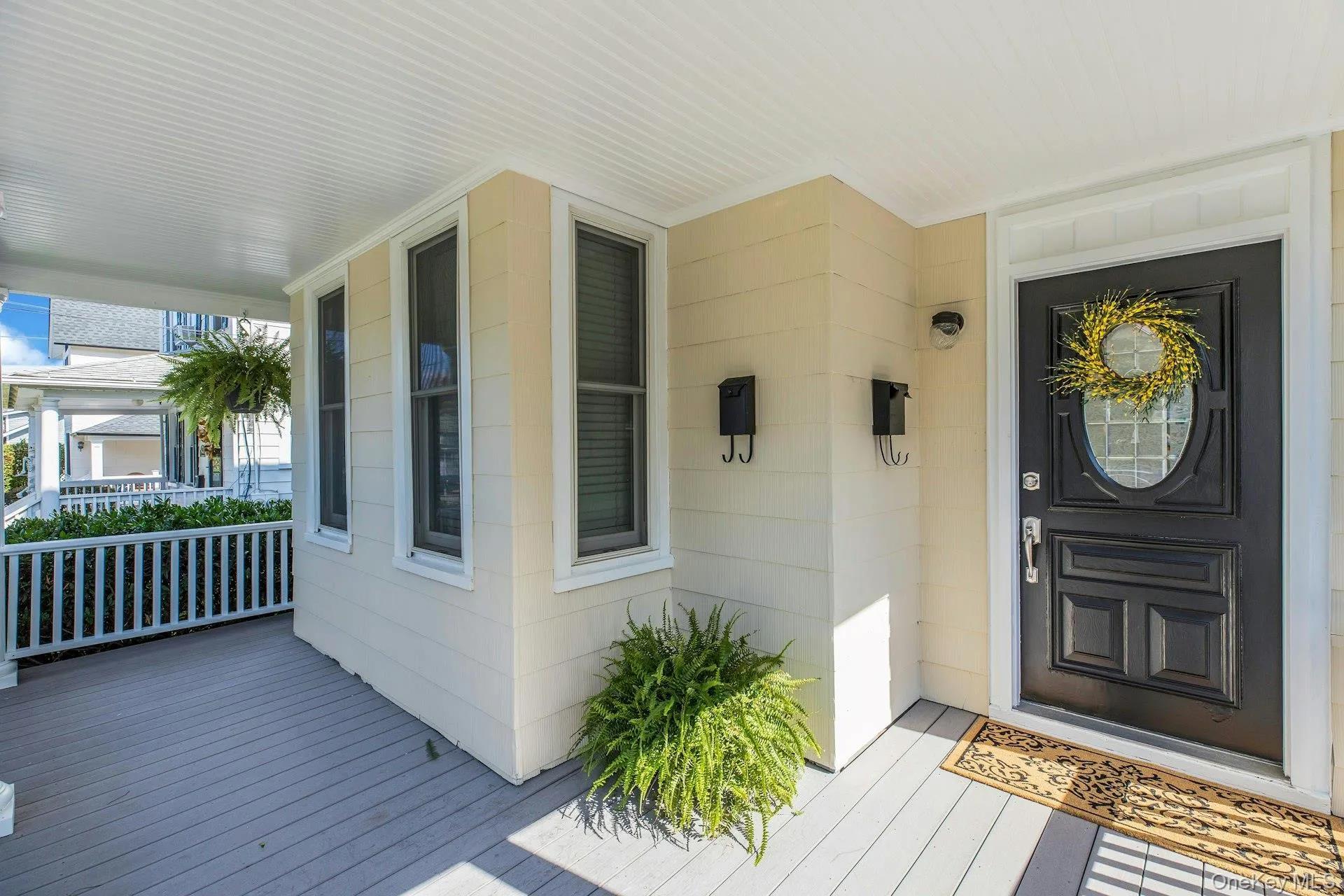 Doorway to property with covered porch Doorway to property with covered porch