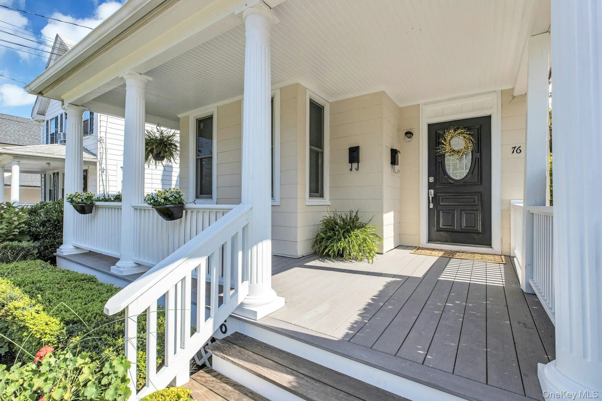 Doorway to property with covered porch Doorway to property with covered porch